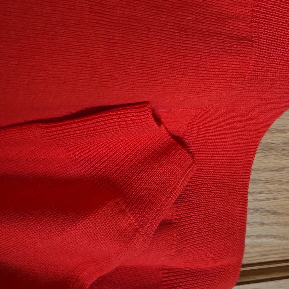 J.Crew Men's Merino Wool Sweater in Tomato Red MEDIUM - Picture 3 of 11